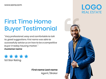 Home buyer testimonial template
