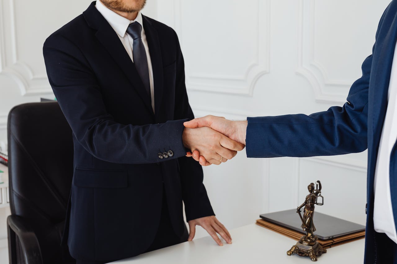 Real Estate Successful Sale Handshake