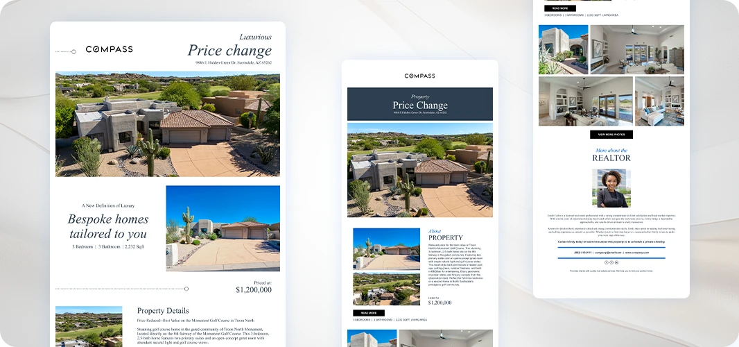 price reduction luxury email