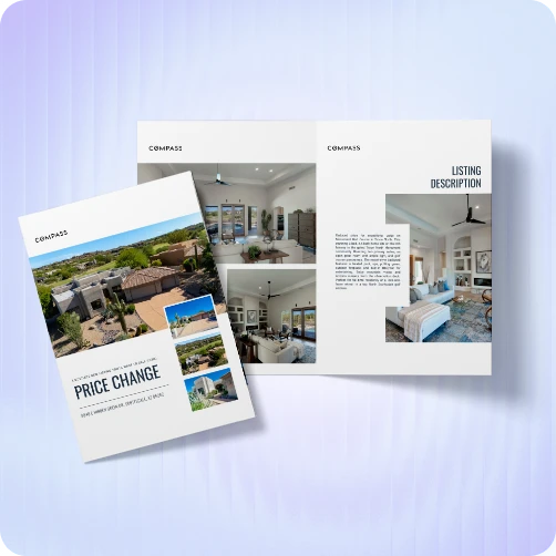 price reduction modern brochure
