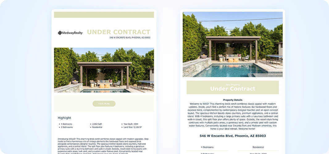 under contract classic email