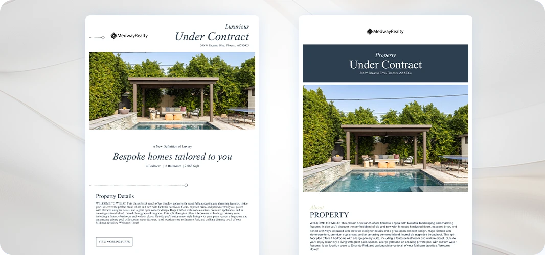 under contract luxury email