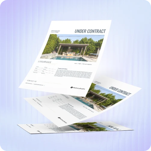 under contract modern brochure