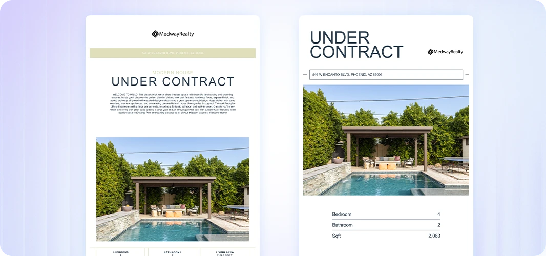 under contract modern email