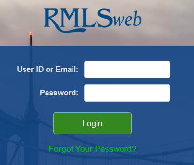 rmls login screen