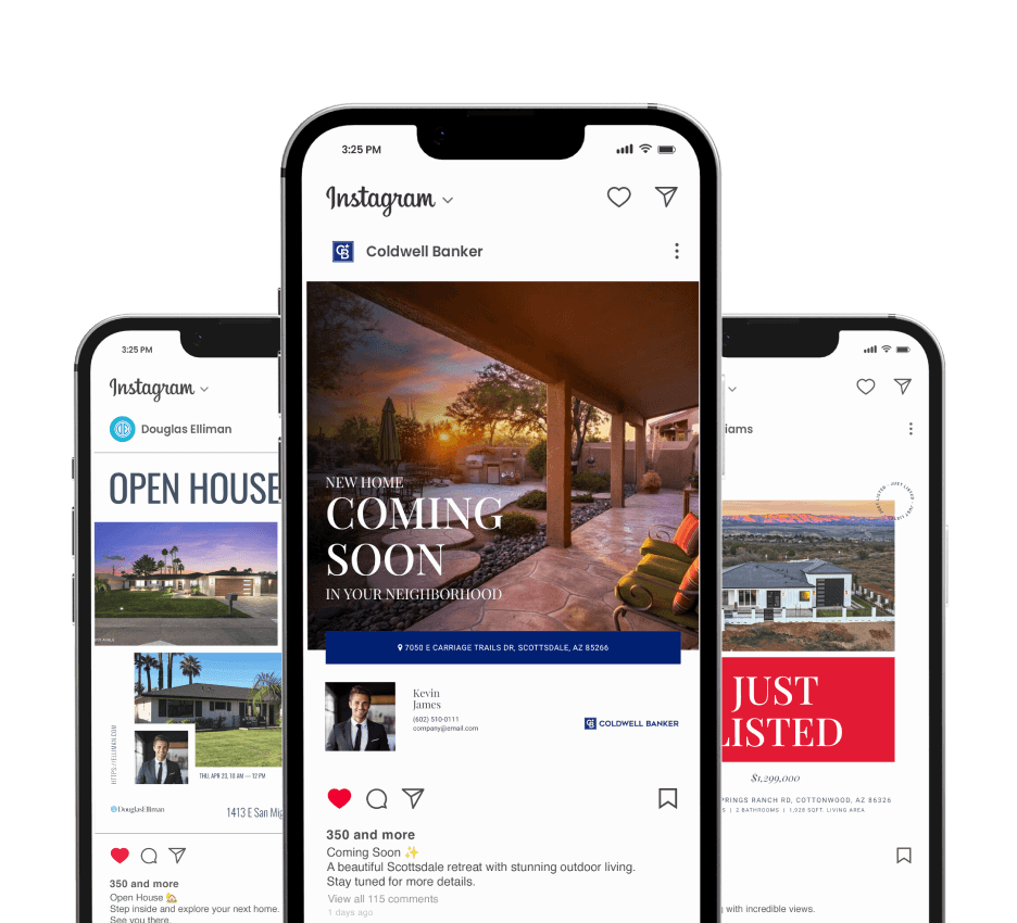 Social media real estate templates